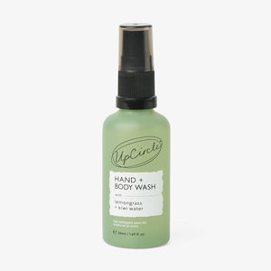 Natural Hand + Body Wash with Lemongrass - Travel Size