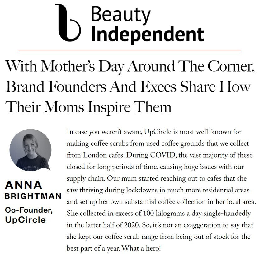 Upcircle Beauty - BEAUTY INDEPENDENT - MAY 2021