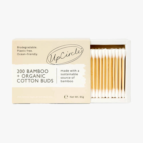 Organic Bamboo Cotton Buds - 200 Pieces