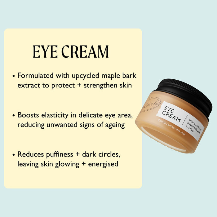 small product image-5,UpCircle Merry + Bright Eyes Gift Set: Eye Cream key ingredient callouts: de-puffing, brightening, deeply hydrating