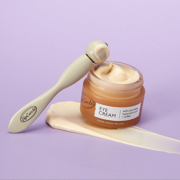 small product image-13,UpCircle Merry + Bright Eyes Gift Set: Eye Cream and Eye Roller in a second lifestyle setting