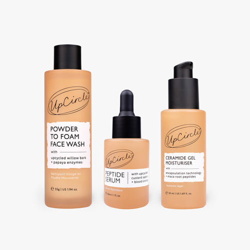 First Image of The Menopause Skin Set: Face Wash, Peptide Serum + Ceramide Gel Moisturizer