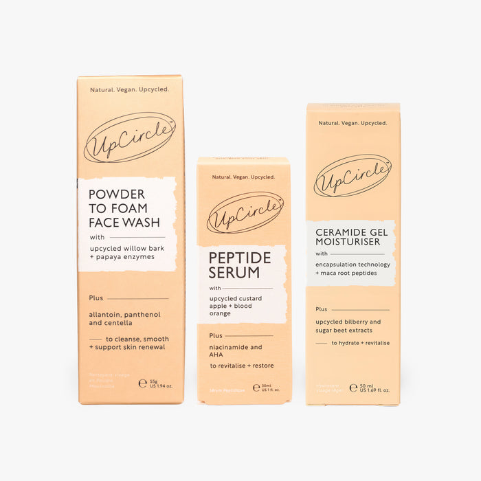 small product image-2,The Menopause Skin Set: Face Wash, Peptide Serum + Ceramide Gel Moisturizer