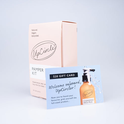 First Image of "Pamper + Gift" Skincare Kit