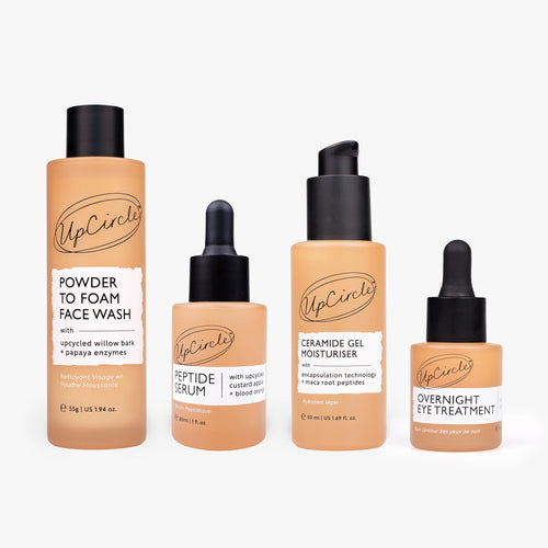 First Image of The Menopause Skin Set: Face Wash, Peptide Serum, Overnight Eye Treatment + Ceramide Gel Moisturizer