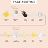 product image-6,UpCircle face routine order of use: cleansing balm, cleansing milk, face scrub, face toner, peptide serum, then eye cream, face moisturizer, night cream, face oil and mineral SPF, with Ceramide Gel Moisturizer in the moisturizer step