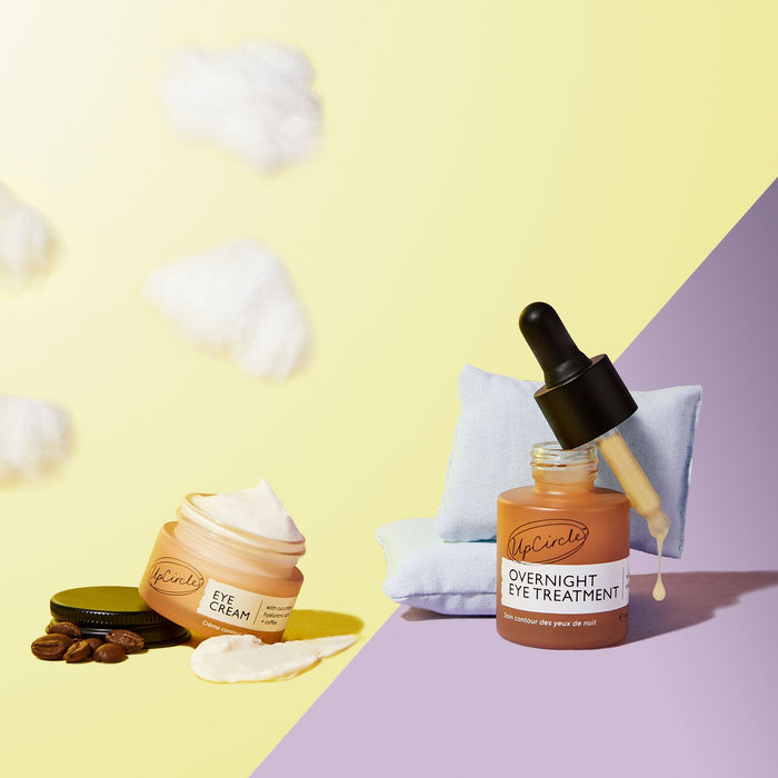 product image-3,Eye Cream for the day and Overnight Eye Treatment for the night, side by side