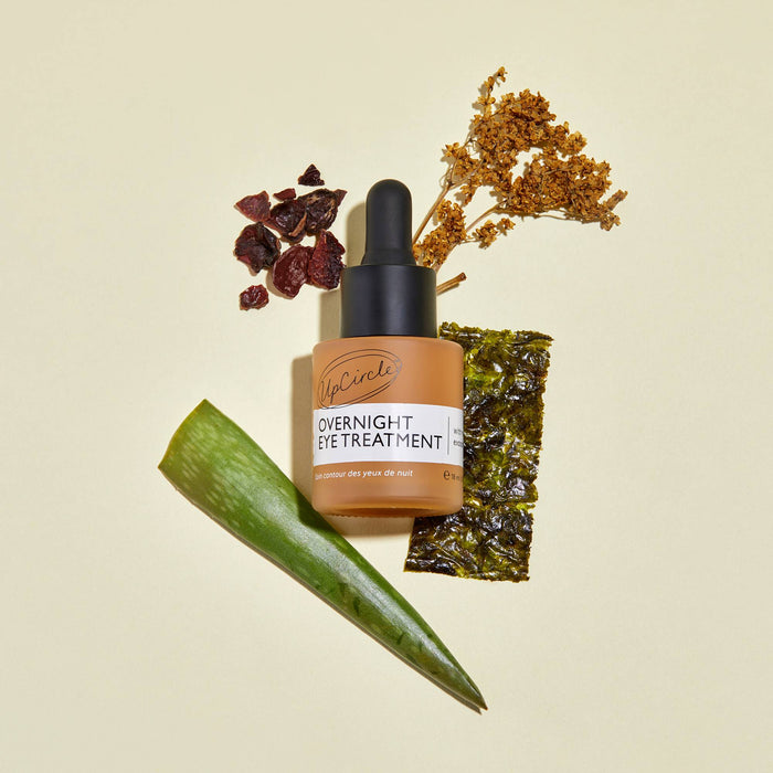 product image-9,Overnight Eye Treatment with its key ingredients: elderflower, aloe and seaweed